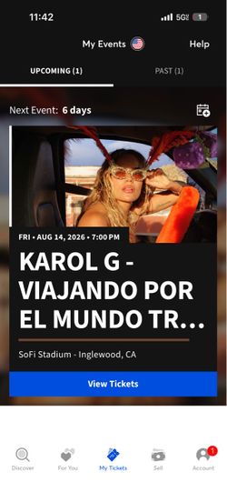 Karol G tickets concert LA