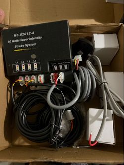 80-Watt 4-Bulb Hideaway Strobe Light System (Model: HS-52012-4).