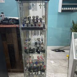   Watch & chain display case – everything inside included  