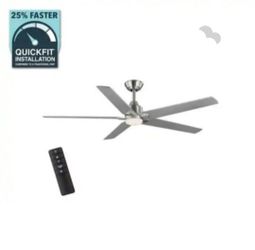 Home Decorators Collection Vinwood 56 in. Indoor White Color Changing LED Brushed Nickel Ceiling Fan with Remote Control Powered by Hubspace