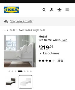 2 white twin bed frames$ 50