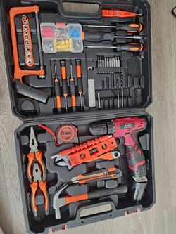 Jar-Owl 16.8V Cordless Drill & Home Tool Kit –$20  AS-IS Moving Sale