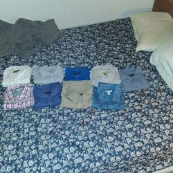 They're all long sleeve Button up shirts and 5 Dollar each 