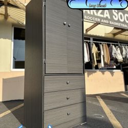 Tall Closet Wardrobe Grey Ropero Alto Nuevo Bonito