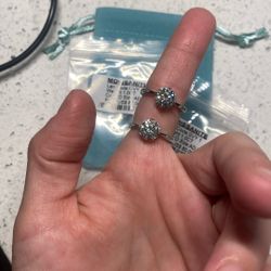 Moissanite 1ct 925 Adjustable Rings 