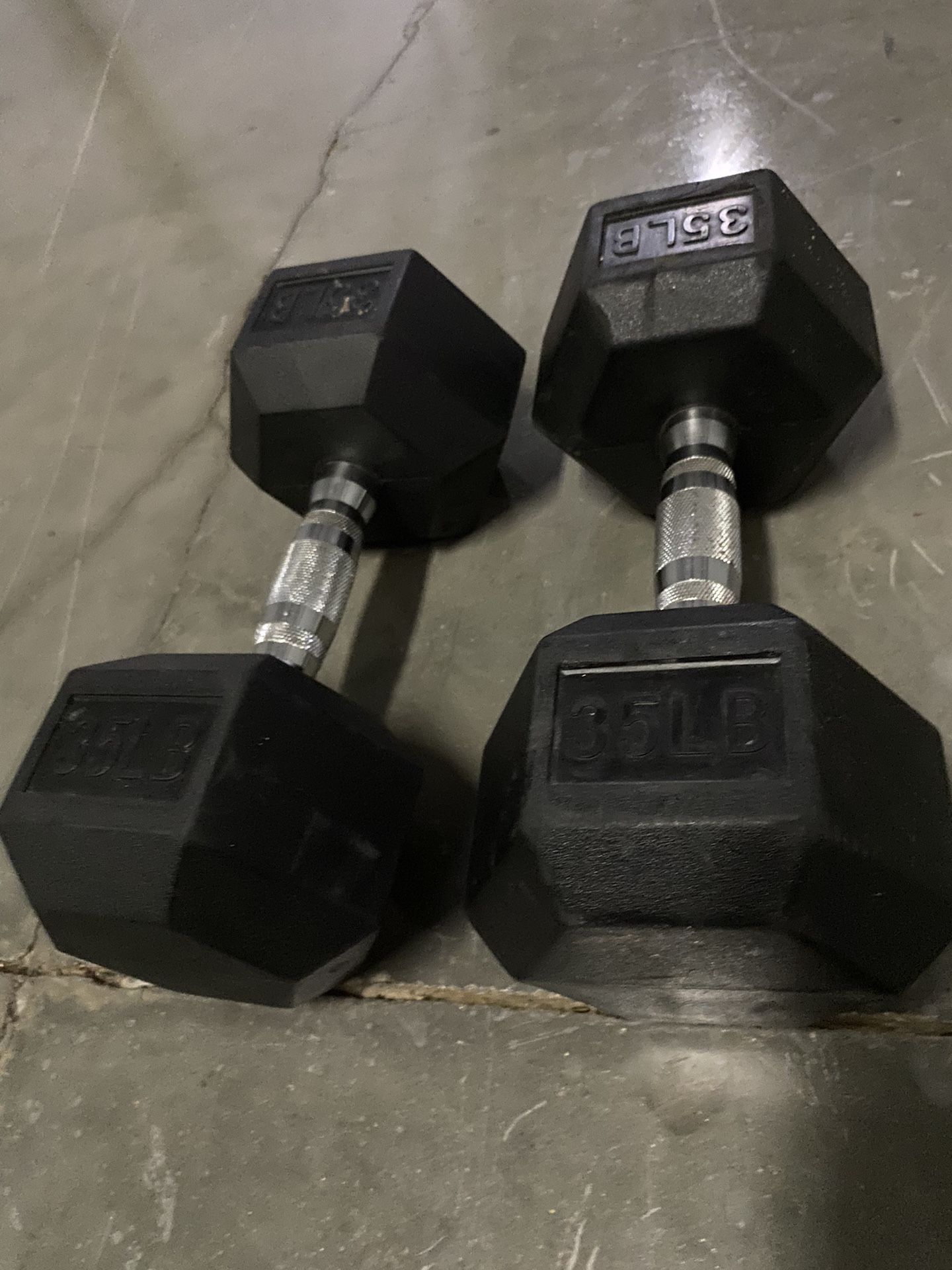 35 Rubber Dumbbell Set