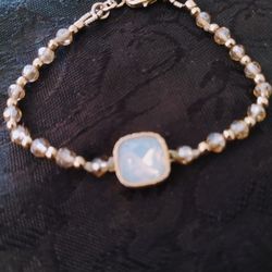 Moonstone & Bead Bracelet 