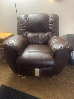 Leather recliner