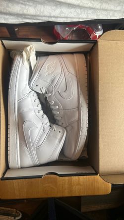 White air Jordan high tops