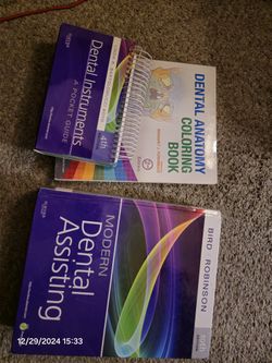 Dental Textbook W/DVD, Anatomy Coloring Book, Instrument Guide