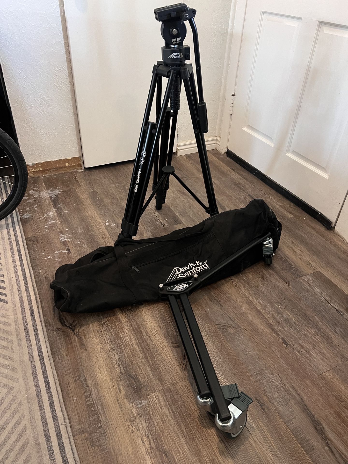 Davis & Sanford Provista 75XB Tripod with FM18 Fluid Head & Folding Dolly W3