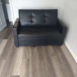 Twin Size Leather Sofa & Bed