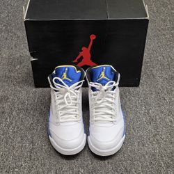 Nike Air Jordan 5 Retro Laney 2013 Blue/White 136027-189 Men’s Size 8.5