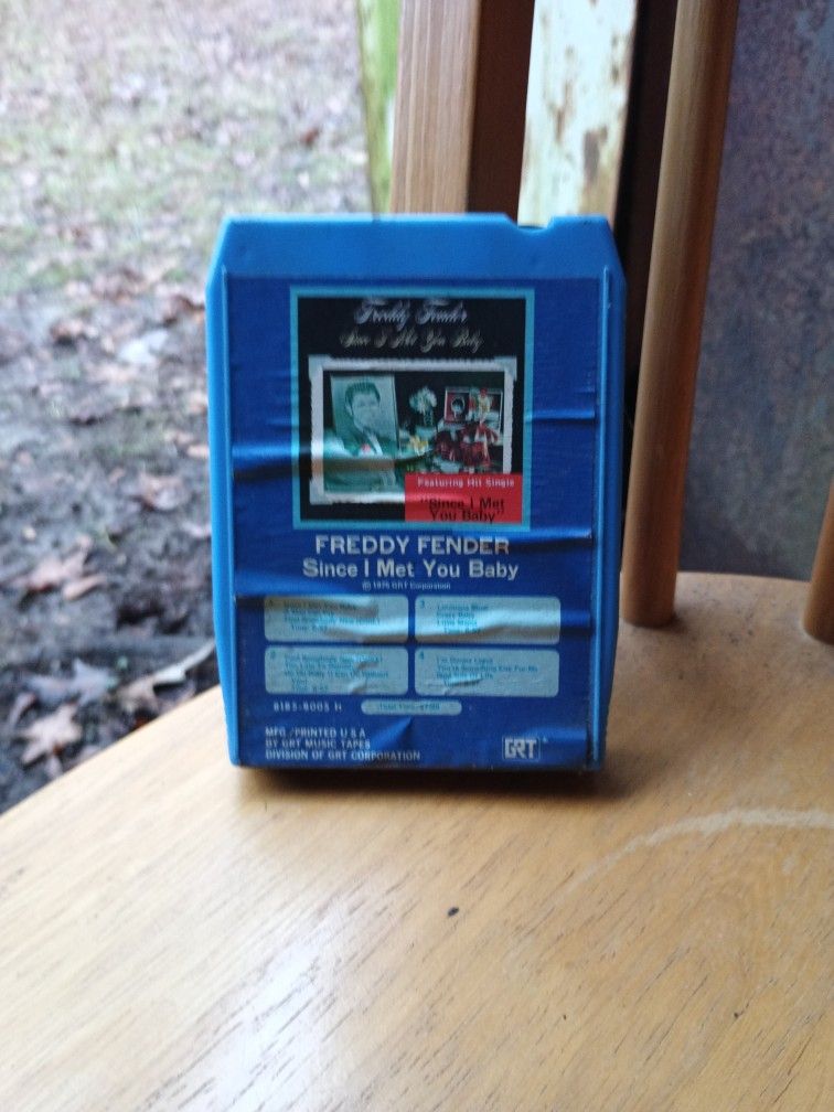 1975 Freddy Fender Since I Met You Baby Eight Track Cartridge