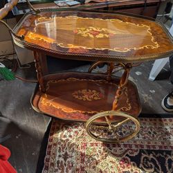 Antique   3 Wheel Trolly From Italy 