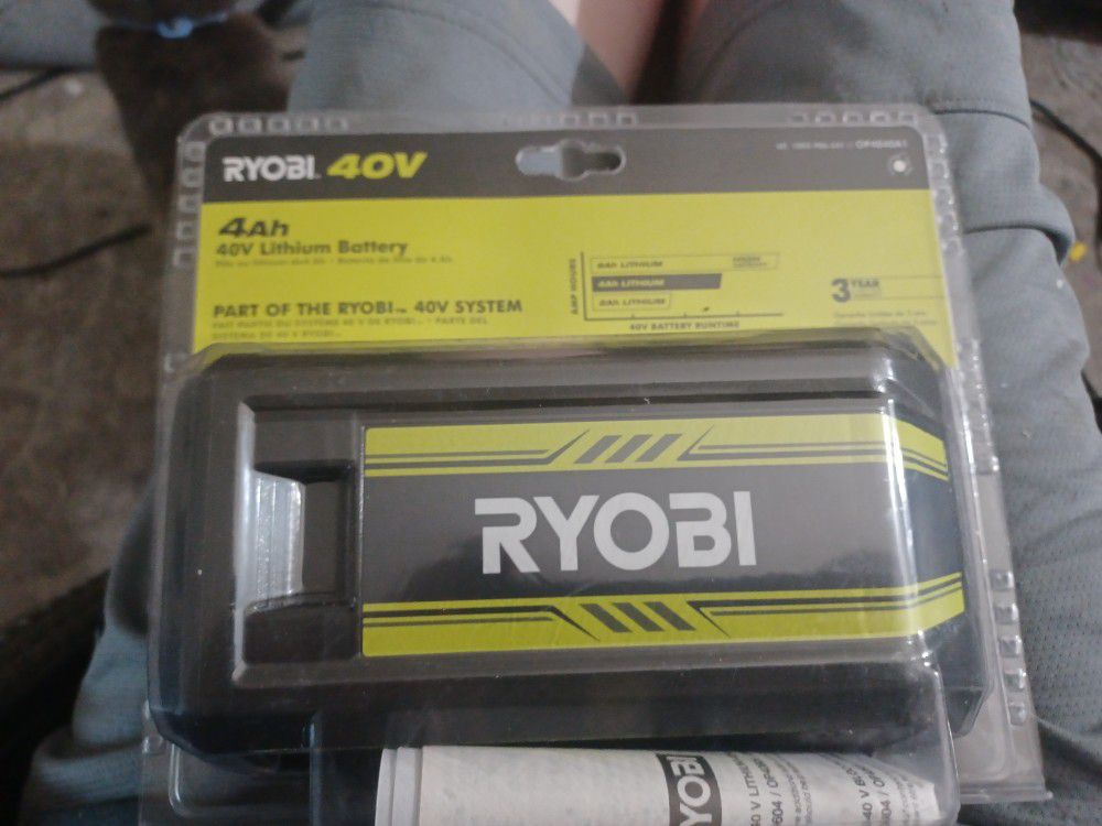Ryobi 40 V 4Ah Lithium Battery