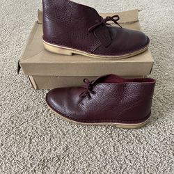 Desert Boot Burgundy Leather 