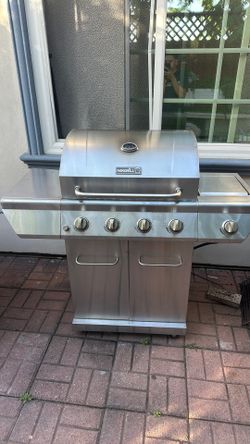 Nexgrill Stainless Steel Gas Grill 4 Burner + Side Burner