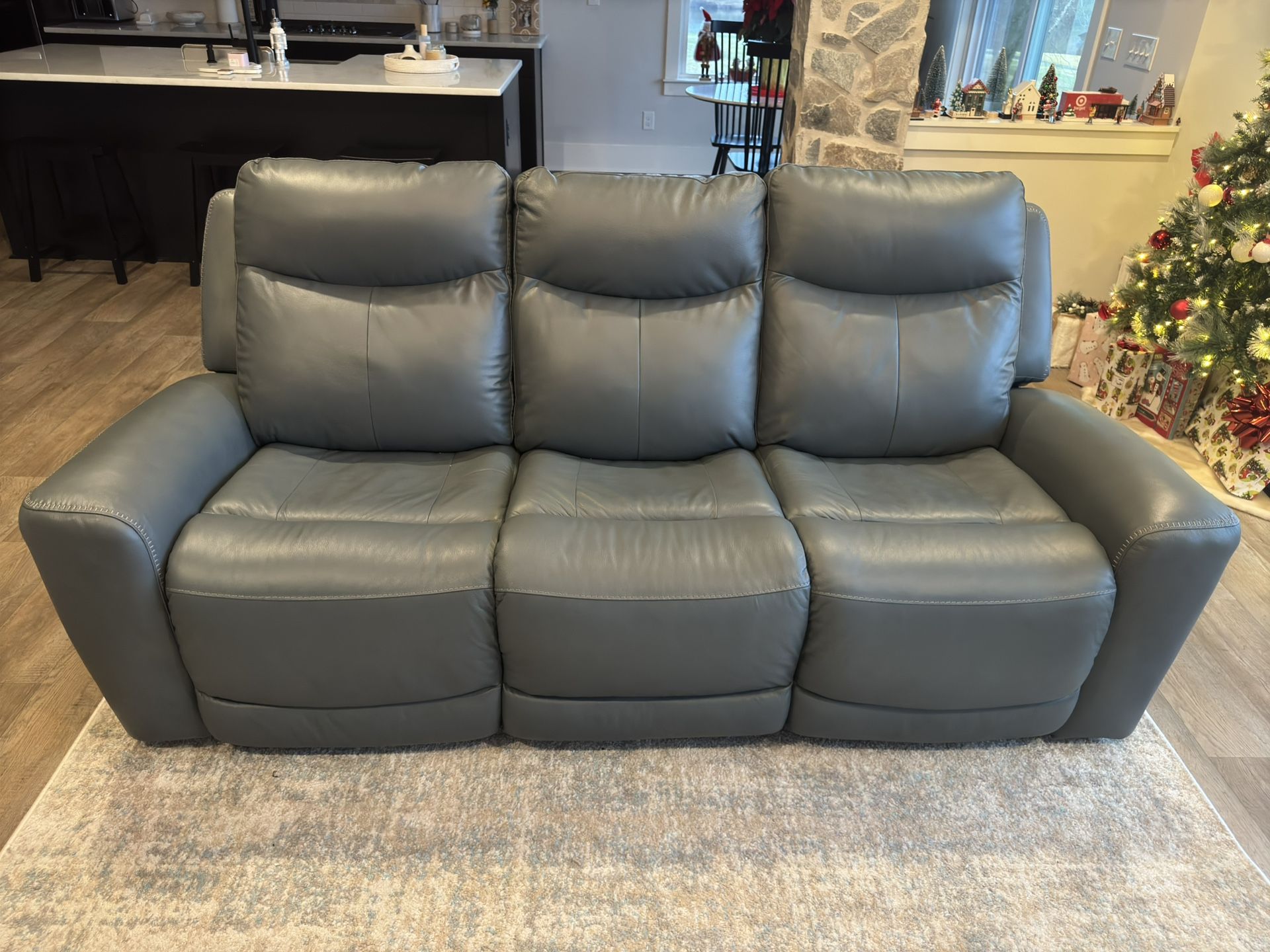 New leather couch! 🛋️