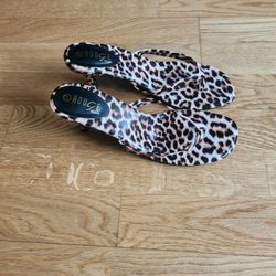 Leopard Print Kitten Heels.