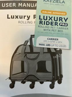 Katziela Luxury Pet Rider PRO
