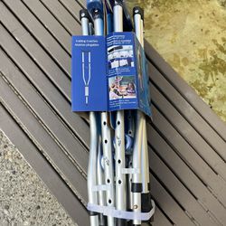 MUST SELL NEW Carex folding aluminum crutches