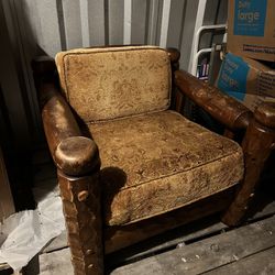 Solid Wood Chair With Removable Cushions 