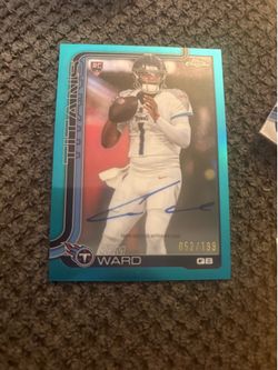 2025 Topps chrome cam ward signature /199