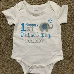 Brand New 0-3 Onesie For Father's Day