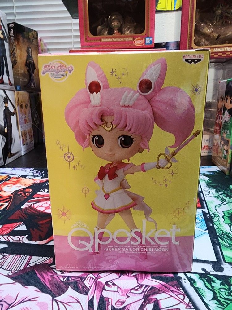 Sailor Moon Eternal Super Sailor Chibi Moon Kaleidoscope Ver. Q Posket Statue