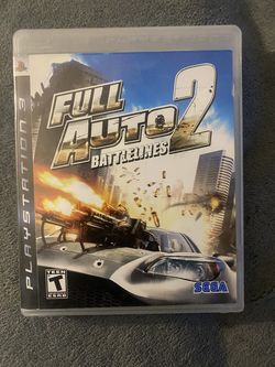 Rare Sega Full auto 2! For PlayStation 3 ! PS3 classic . ! Works great ! $20
