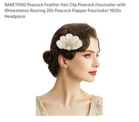 NEW BABEYOND 1920s Feather Headpiece – Gatsby / Flapper Hair Accessory