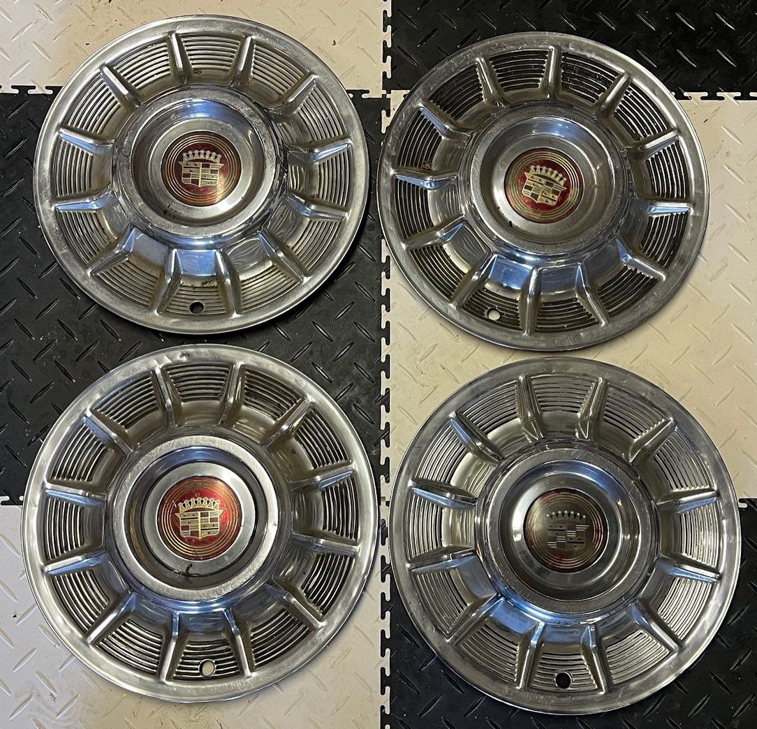 1957 Cadillac Wheel Covers - 4 Total