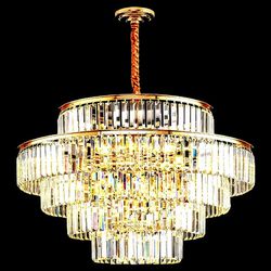 Beautiful, High Quality Crystal Chandelier * 5 Tier - 31.5 In. Dia. * 12 Lights * 30 Day Warranty* Retail Price $624.00