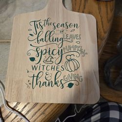 Handmade Fall Decorative Cutting Board