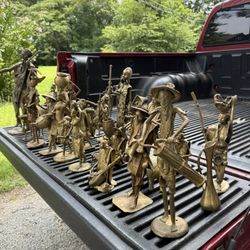 African Brass Bonze Figurines 
