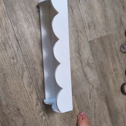 White Wooden Shelf/ Hobby Lobby