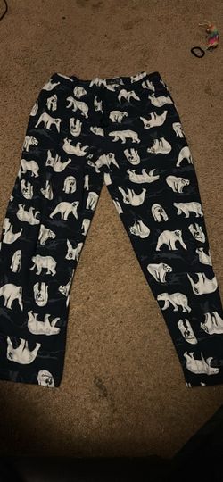 Polar Bear Print Pajama Pants