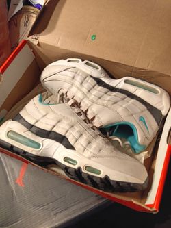 Nike Air Max 95 White Teal Sneakers