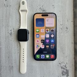Iphone 15 128gb T-mobile And Apple Watch 6 GPS And Cell