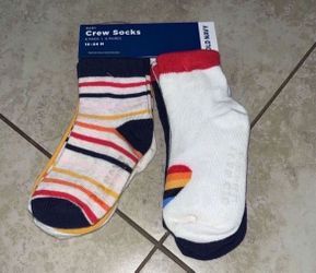 Old Navy Toddler Girl’s Crew Socks 6 Pairs, Size 2t-3t