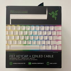 Razer PBT Keycap + Coiled Cable Upgrade Set 