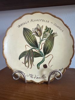 Vanilla orchid plate