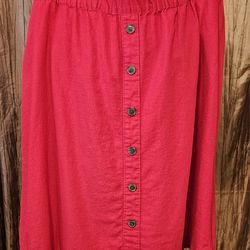 SKIRT / Button Front Skirt