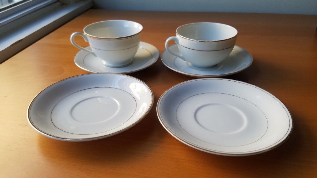 Coffee cups and saucers