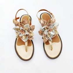 Colombian All Leather Handmade Boutique Style Sandal 