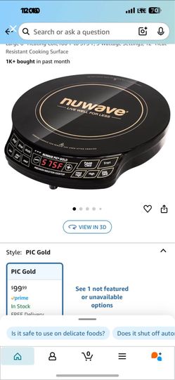 Nuwave portable cooktop