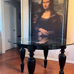 Z Gallerie Glass Dining Table 