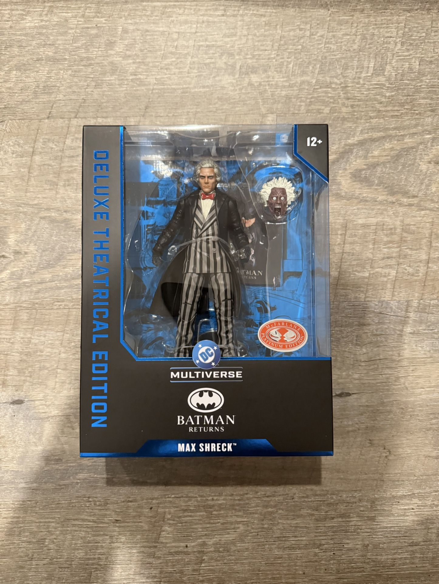 In Hand, Brand New, Never Opened Mcfarlane - DC Multiverse - Batman Returns - Max Shreck- Red Label - 7” Action Figure