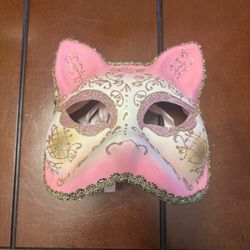 Venetian Ball Mask Cat Face Anime Cosplay Mask Half Face Masquerade Mask Plastic Dress Up Mask Party Costume 
